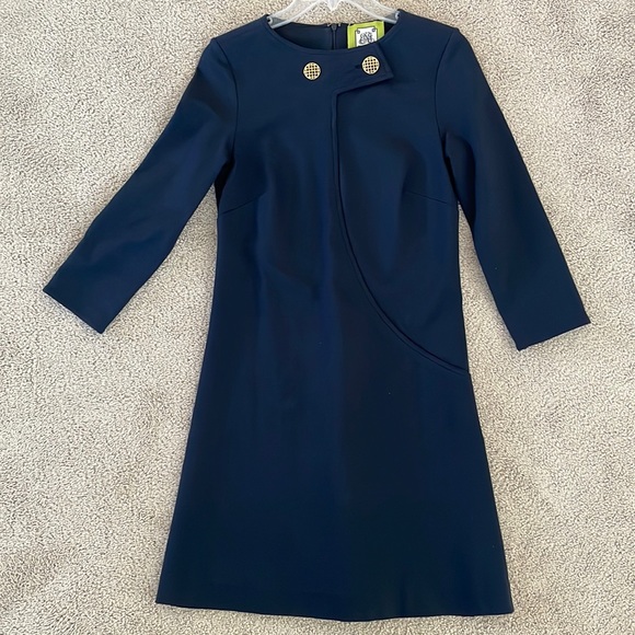 Elizabeth McKay navy shift dress in Small- never been worn! - Picture 1 of 4